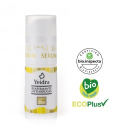 Reaffirming anti-wrinkle serum. Organic and Natural. Certified organic cosmetic.